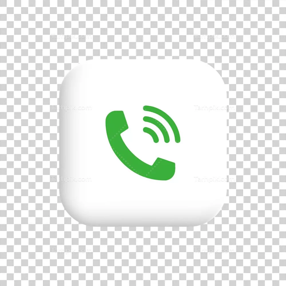 آیکون گوشی سبز با طراحی مسطح - الگوی منحصر به فرد و خلاقانه