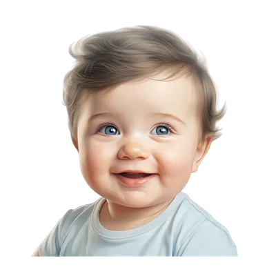 پرتره‌ای جذاب و دلپذیر از یک نوزاد پسر با استفاده از هوش مصنوعی