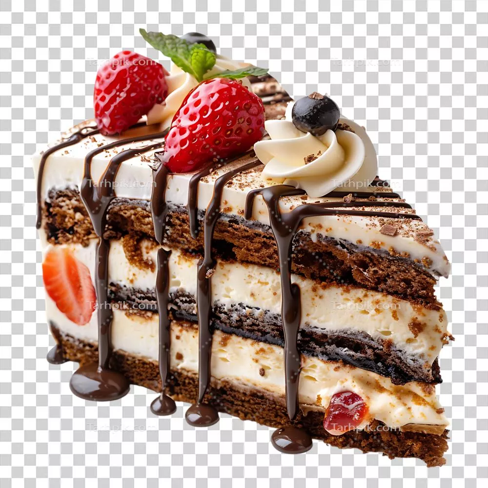 کیک لذیذ با تزئین خامه، دعوت به دلپذیری و جشن را ارائه میدهد