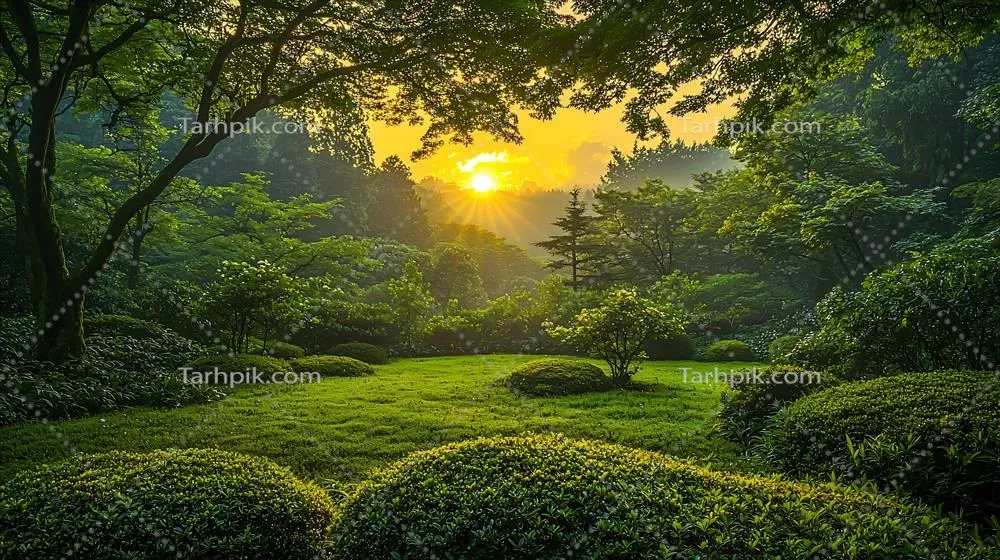 پسزمینه طبیعی با کیفیت بالا برای نمایی آرام و خیرهکننده