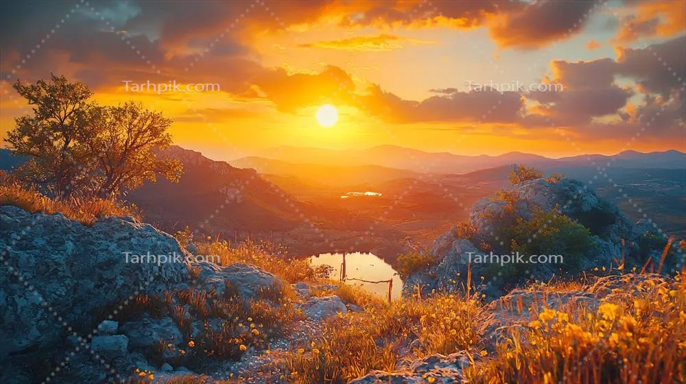 پس‌زمینه طبیعی با وضوح بالا برای نمایی آرام و خیره‌کننده