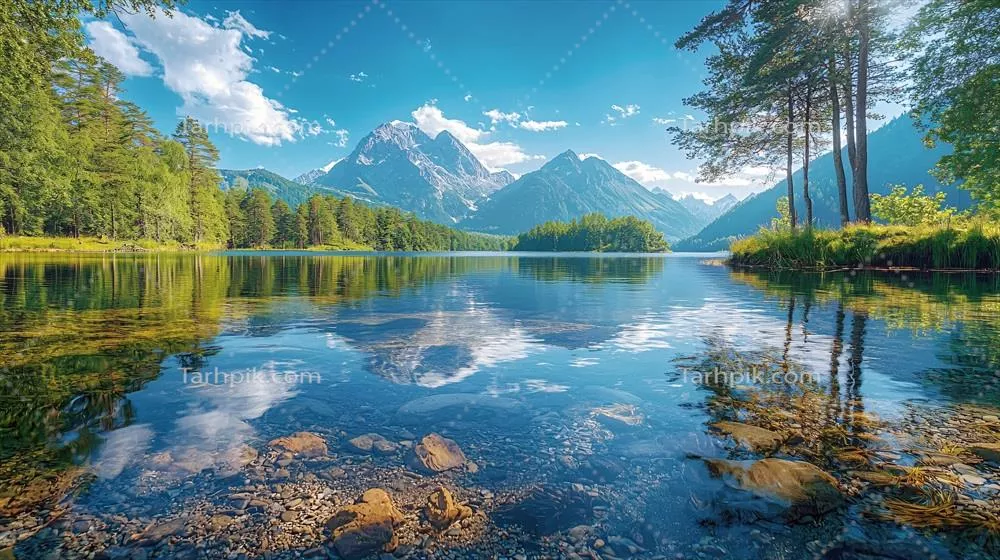 پس‌زمینه‌ای از طبیعت با کیفیت بالا برای نمای آرام و خیره‌کننده