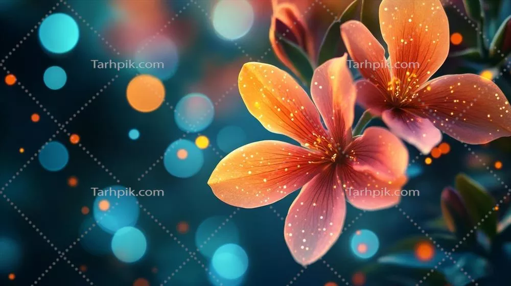 کاغذ دیواری با تصاویر گلها و طراحی HD زیبای طبیعت