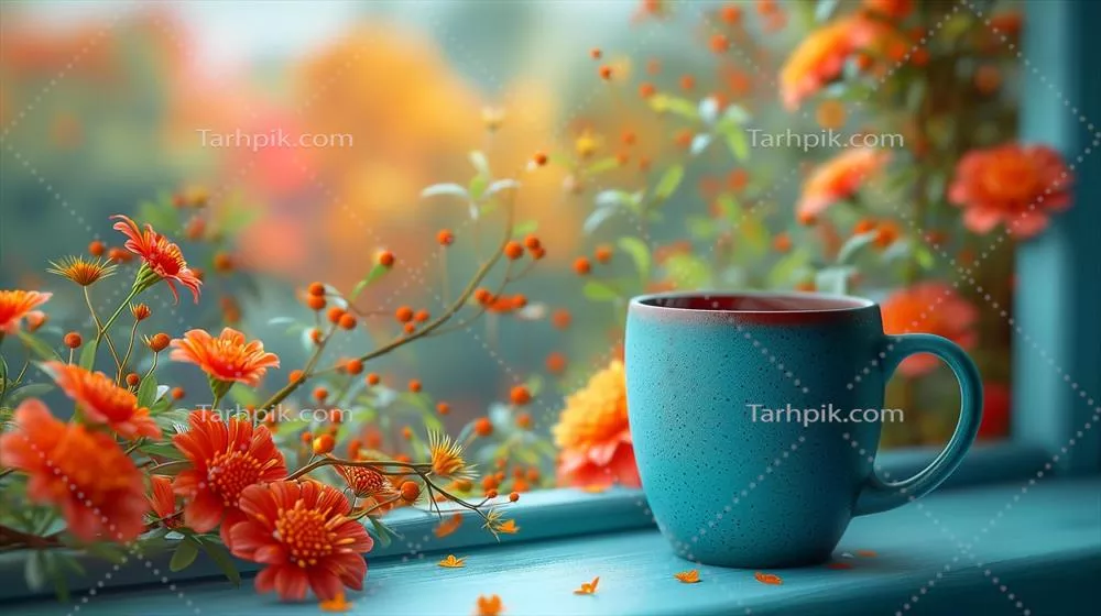 پس‌زمینه HD گل‌های پاییزی، زیبایی طبیعت در فصل خزان