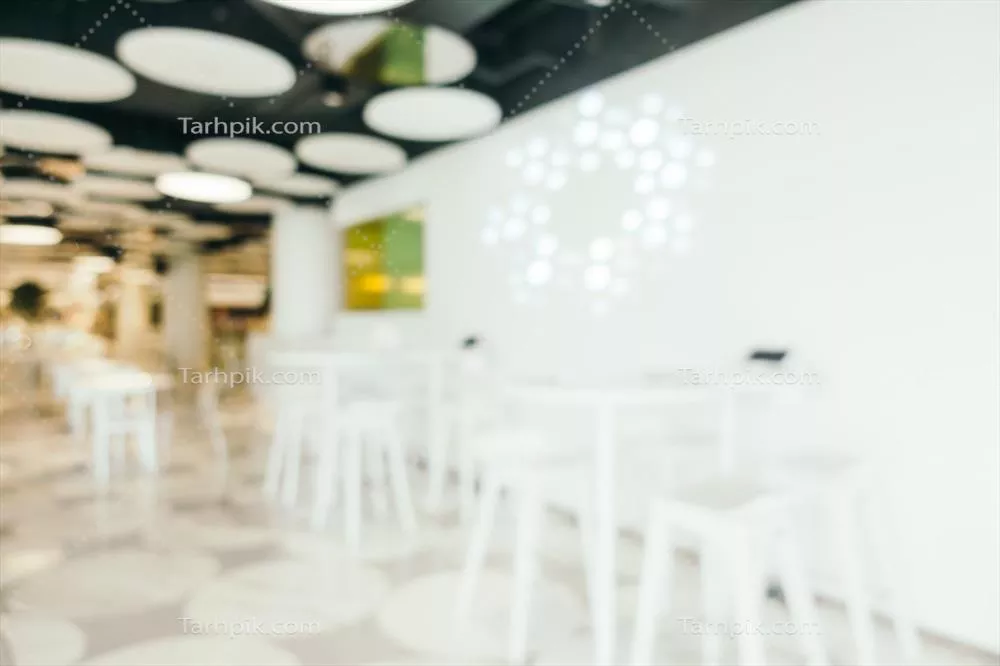 عکس انتزاعی با تار و محو برای دکوراسیون رستوران