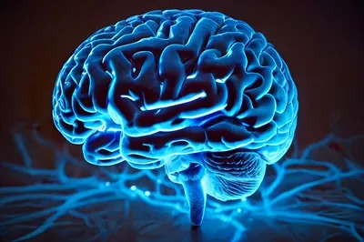 بررسی فعالیت مغزی در درخشش نئون با رندر 3D و هوش مصنوعی تولیدی