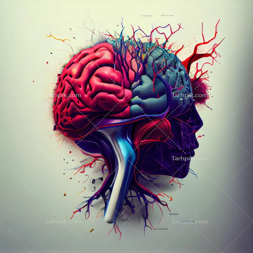 مدل سه بعدی آناتومی مغز انسان: تصاویری هوشمند و ایجاد شده با AI