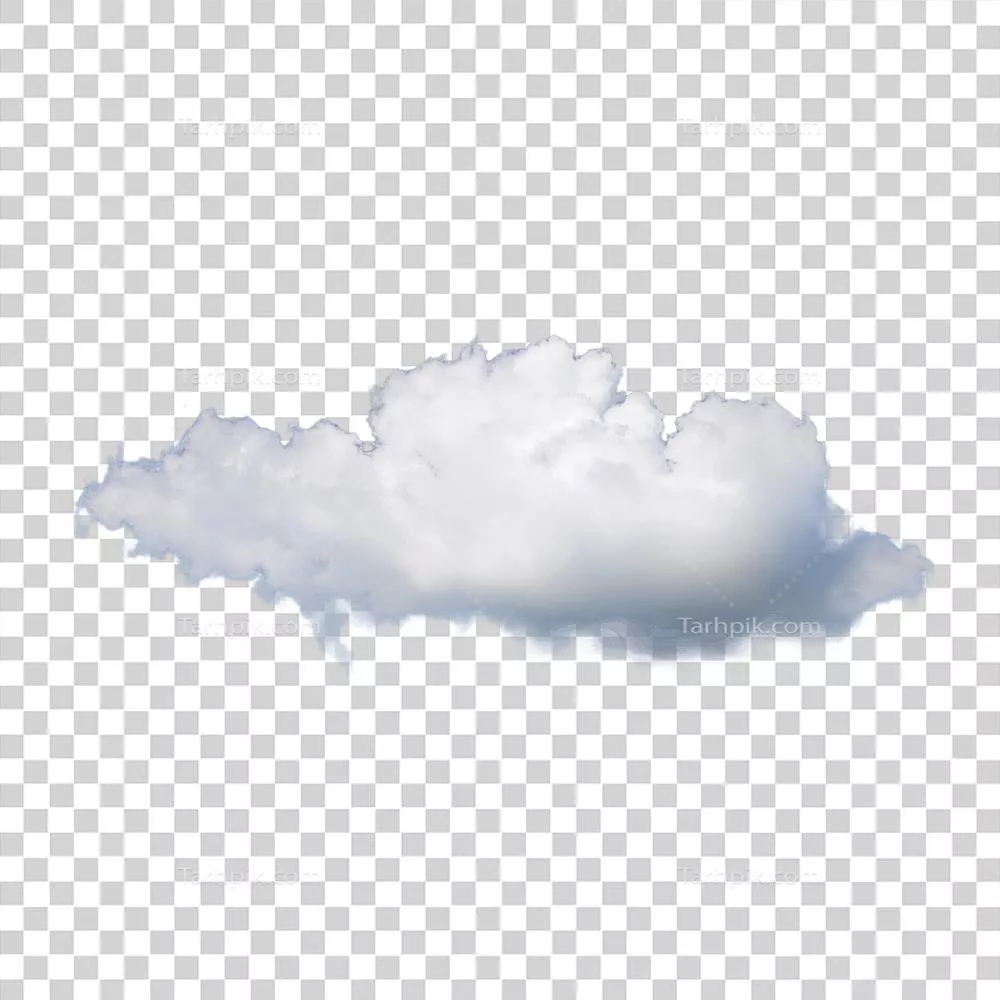 روز آفتابی ساده با تصویر ابرهای واقع‌گرایانه در پس‌زمینه شفاف