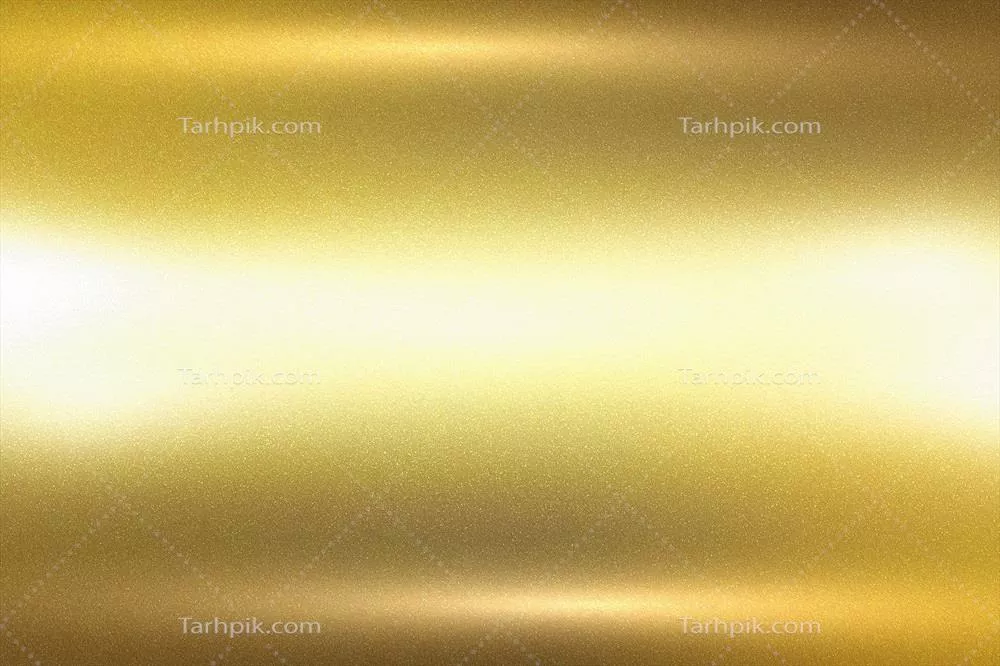 پسزمینهی ابستره با بافت ورق فلزی طلاگون درخشان و فضا برای متن