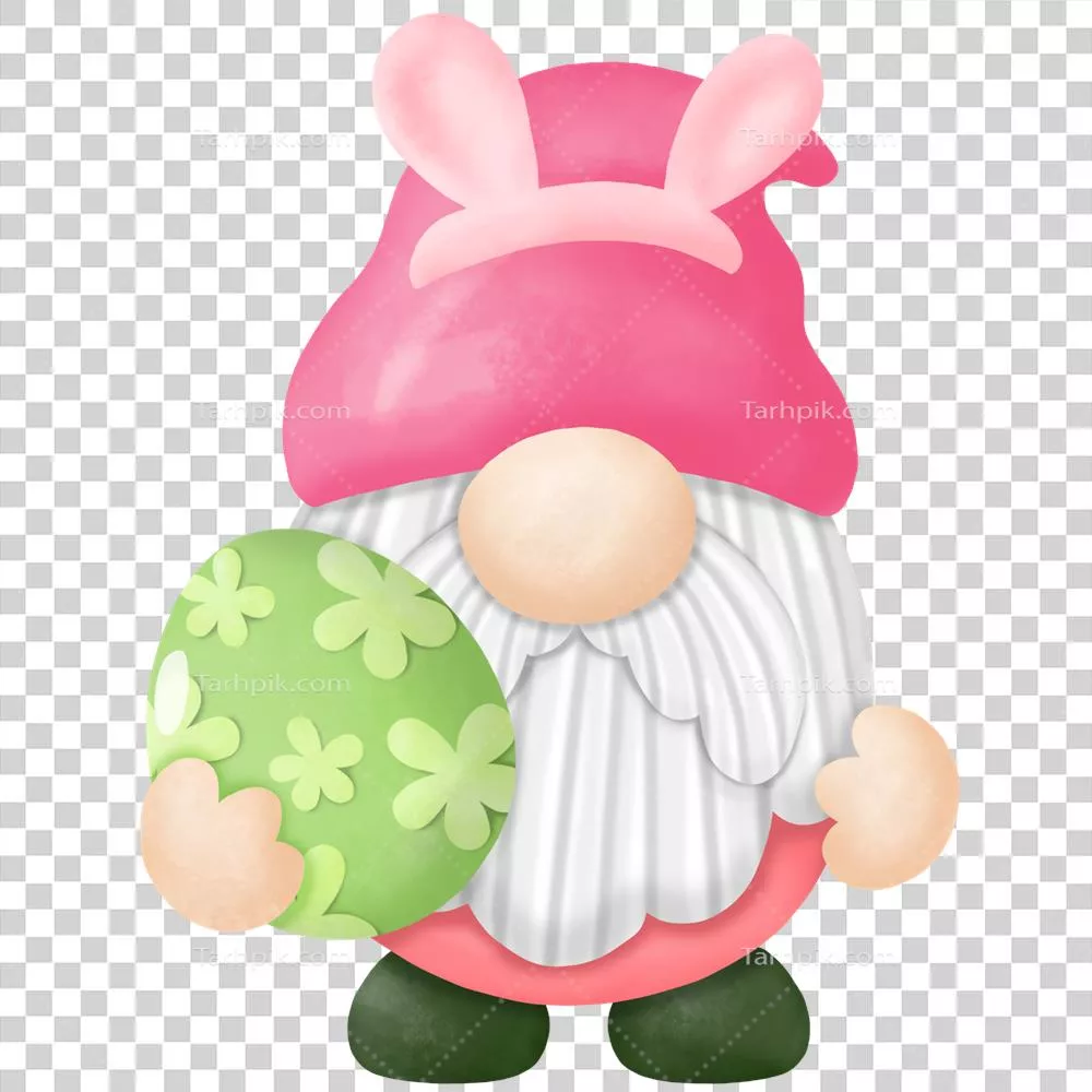 کلیپ آرت آبرنگی و با کیفیت گنوم ها برای عید پاک - طراحی خلاقانه