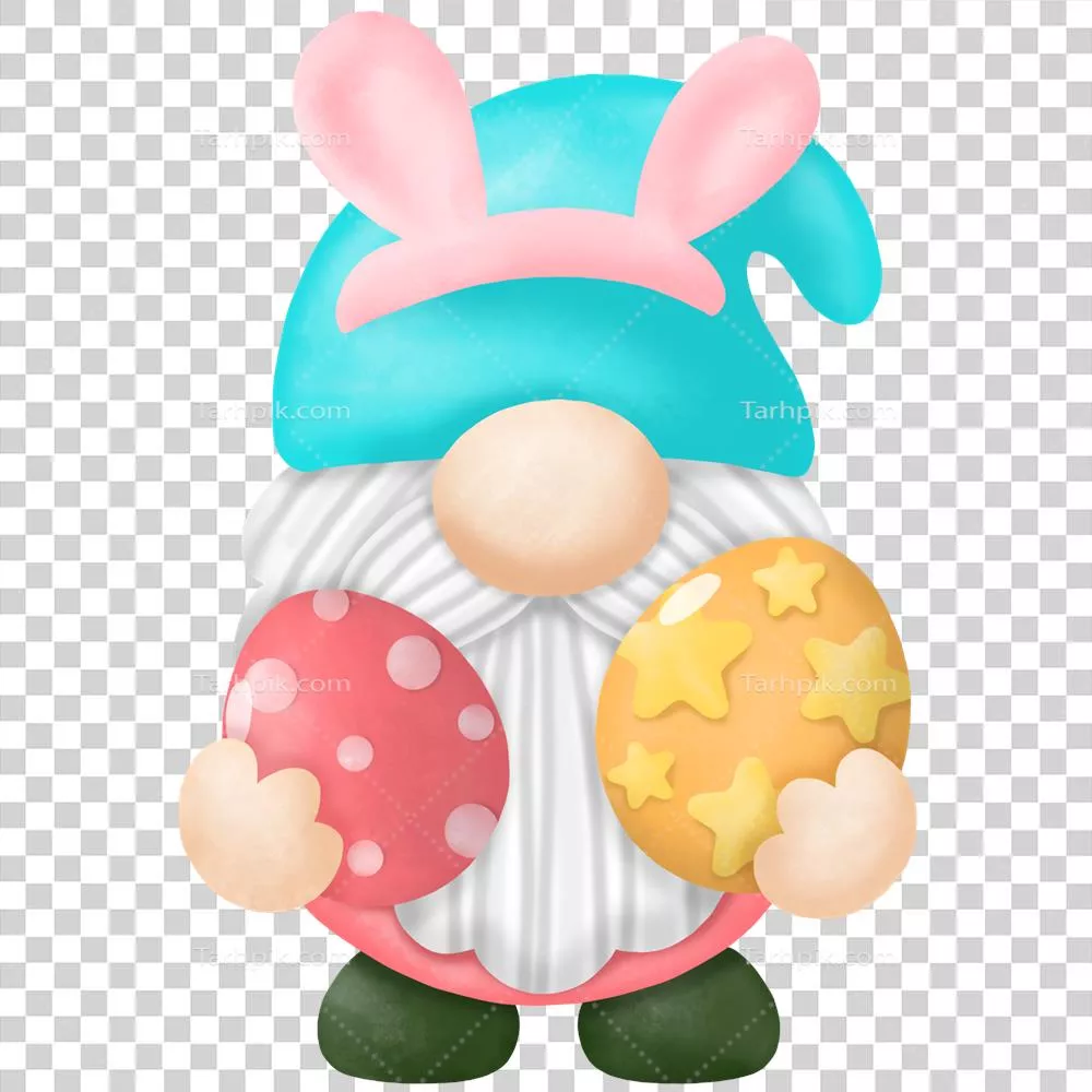 کلیپ آرت آبی رنگ جانداران کوچک برای جشن عید پاک: جزییات جذاب و دلنشین