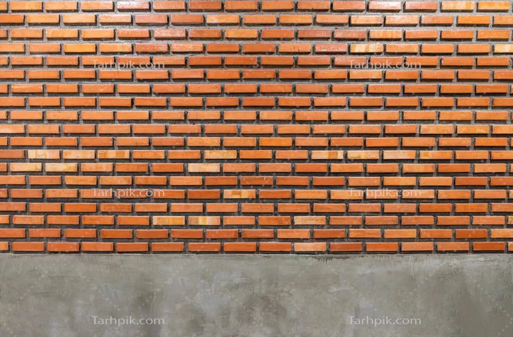پسزمینهی وینتیج با دیوار آجری قهوهای و بافت جذاب