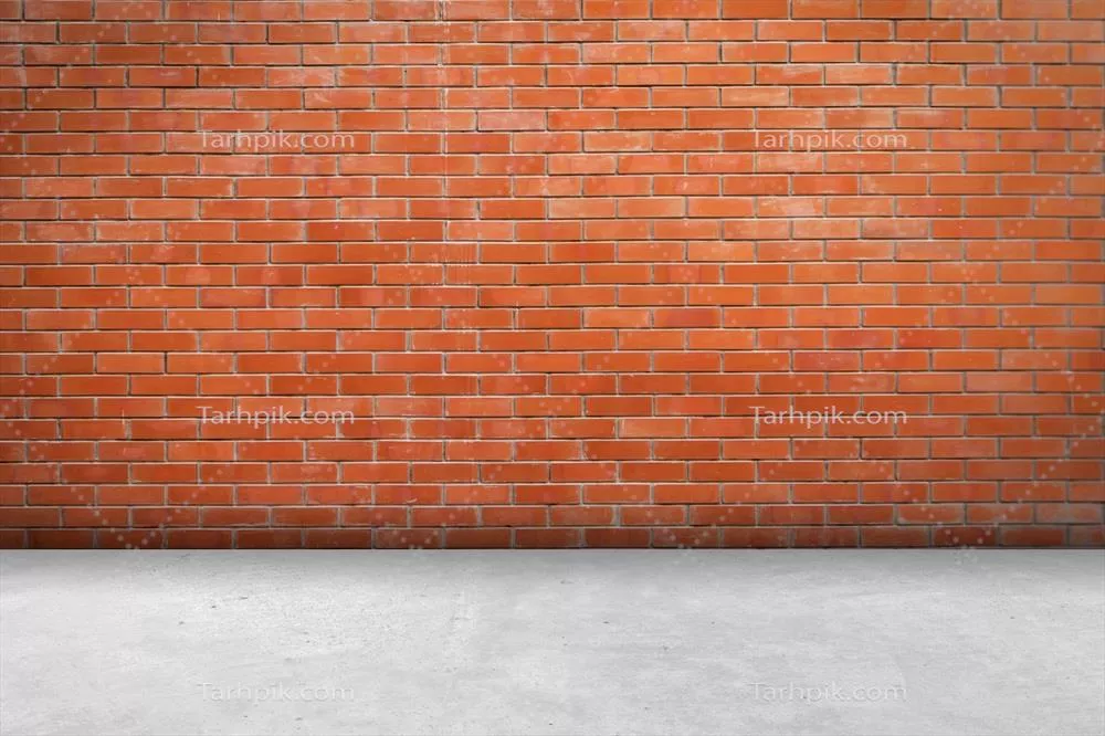 پسزمینه و بافت دیوار آجری، کف و اتاق با فضای خالی برای متن