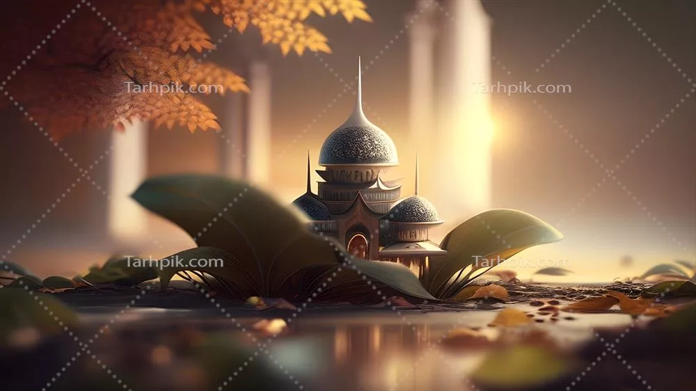 شب زیبای رمضان با نمای تاریخی مسجد سلطانahmed و ماه در آسمان استانبول
