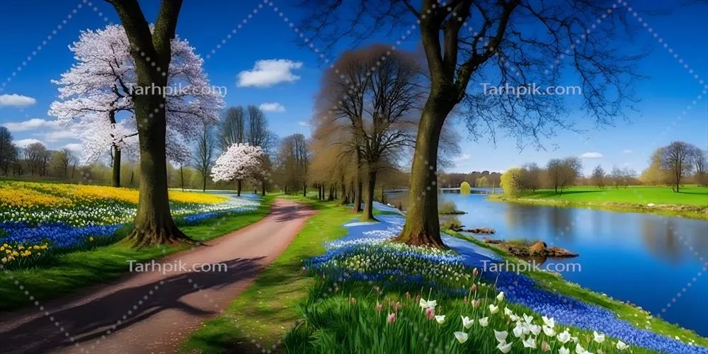 زیباییهای فصل بهار در پارک: تماشای گلها وNature