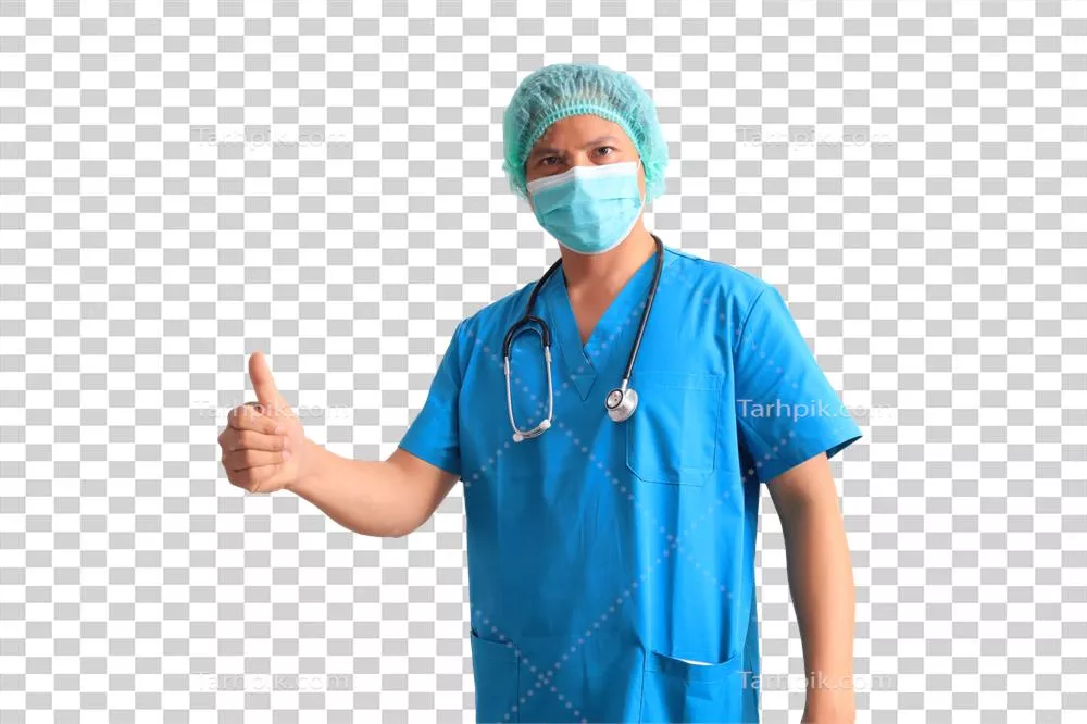 پزشک مردی با کت و شلوار آبی: تخصص، مهارت و ظاهری منحصر به فرد