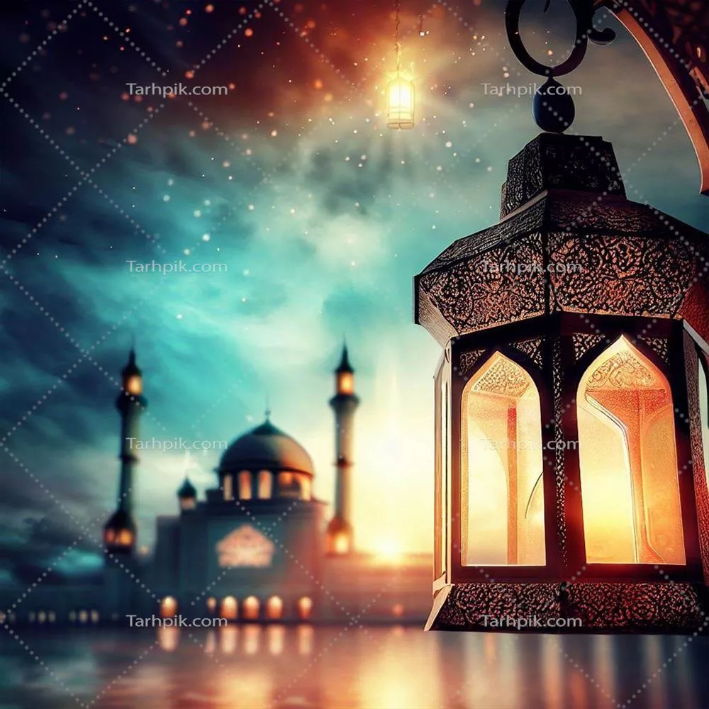 مساجد و چراغهای اسلامی در ماه مبارک رمضان و زیباییهای آن