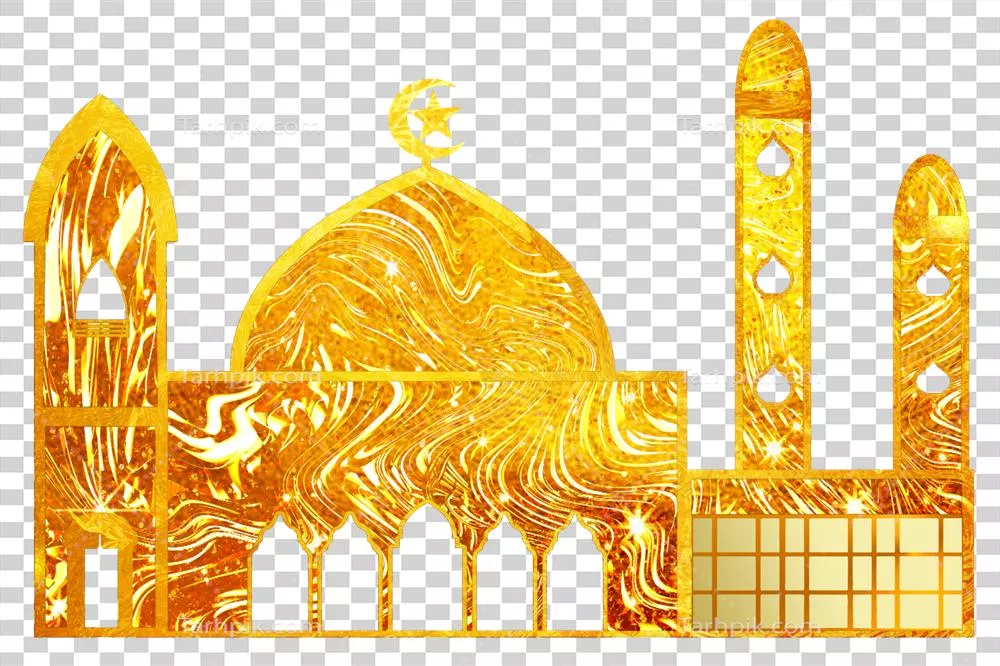 طراحی آیکن مسجد به عنوان مکان عبادت مسلمانان و تقدس آن