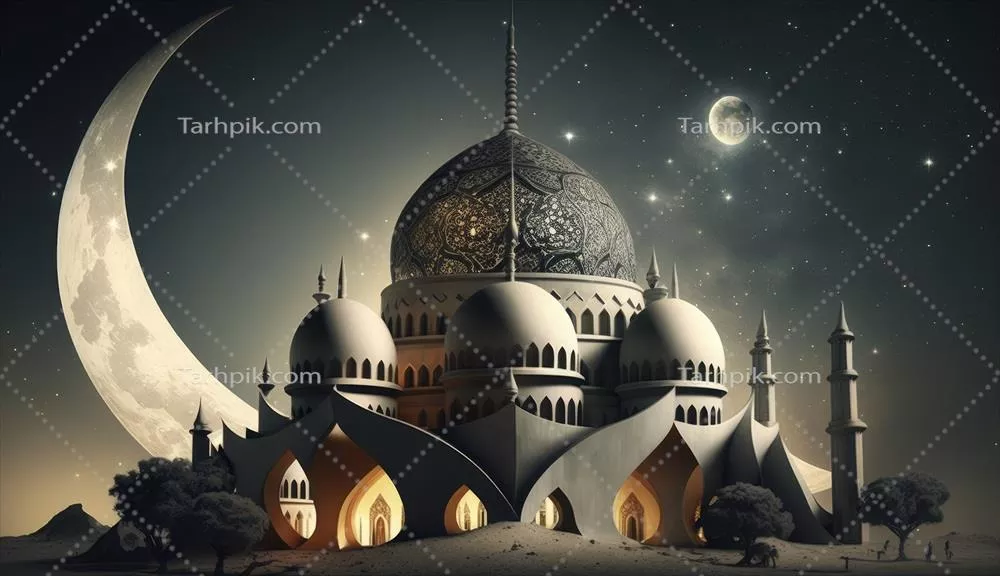 طراحی معماری شگفتانگیز مسجد مسلمانان به مناسبت رمضان با مفهوم خاص