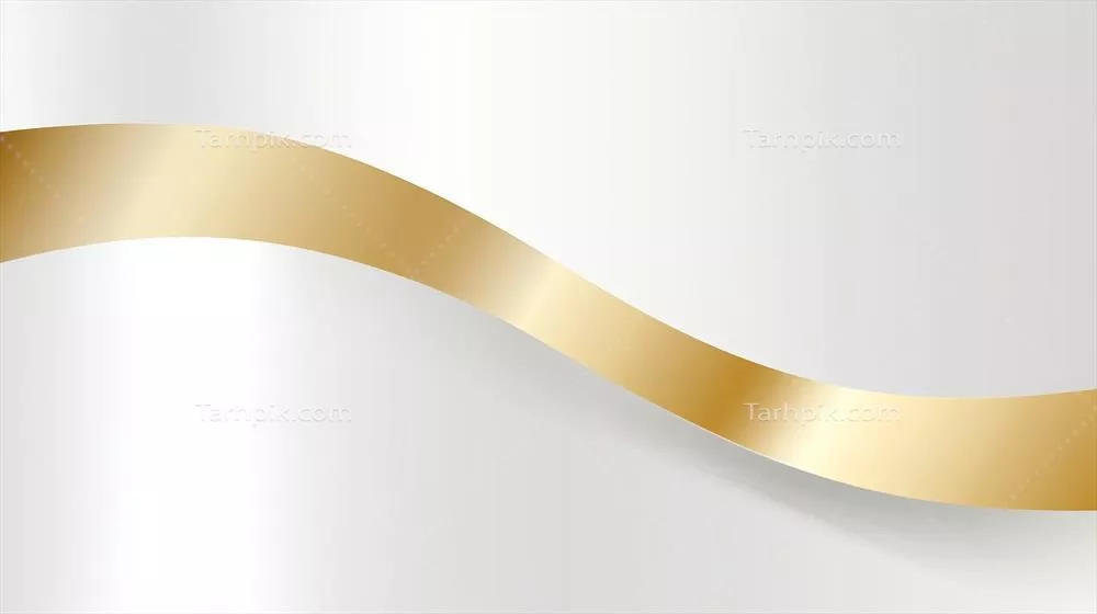 پسزمینه لوکس با خطوط طلایی و طرحهای انتزاعی منحنی به رنگ طلا