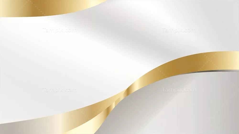 پسزمینه لوکس با خطوط طلایی و پسزمینه انتزاعی دارای منحنیهای طلا