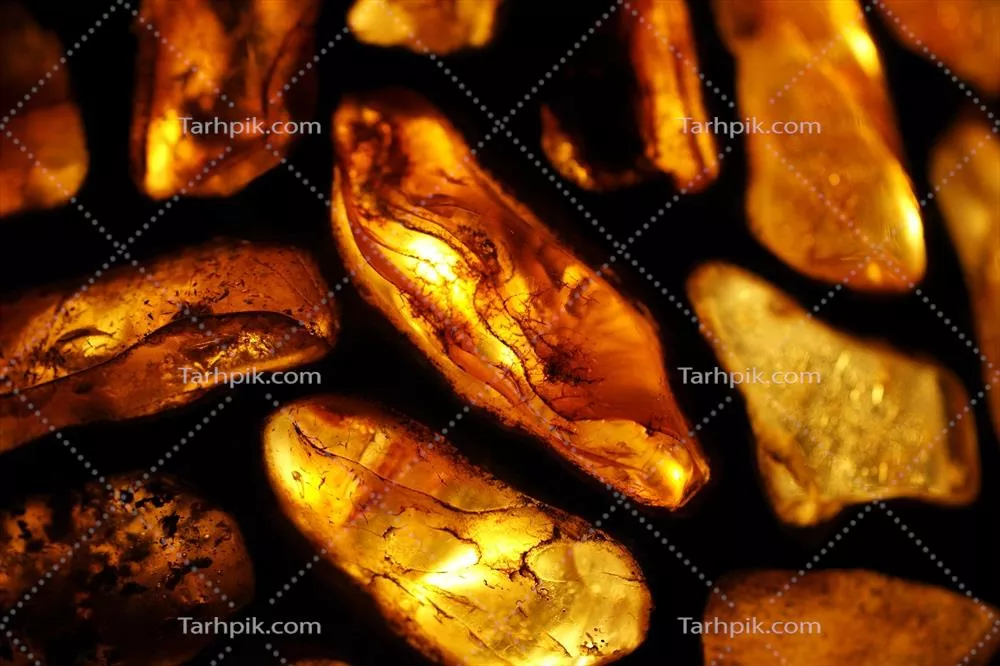 مجموعه ای از پس زمینه های طلایی و کهربایی با طراحی های زیبا