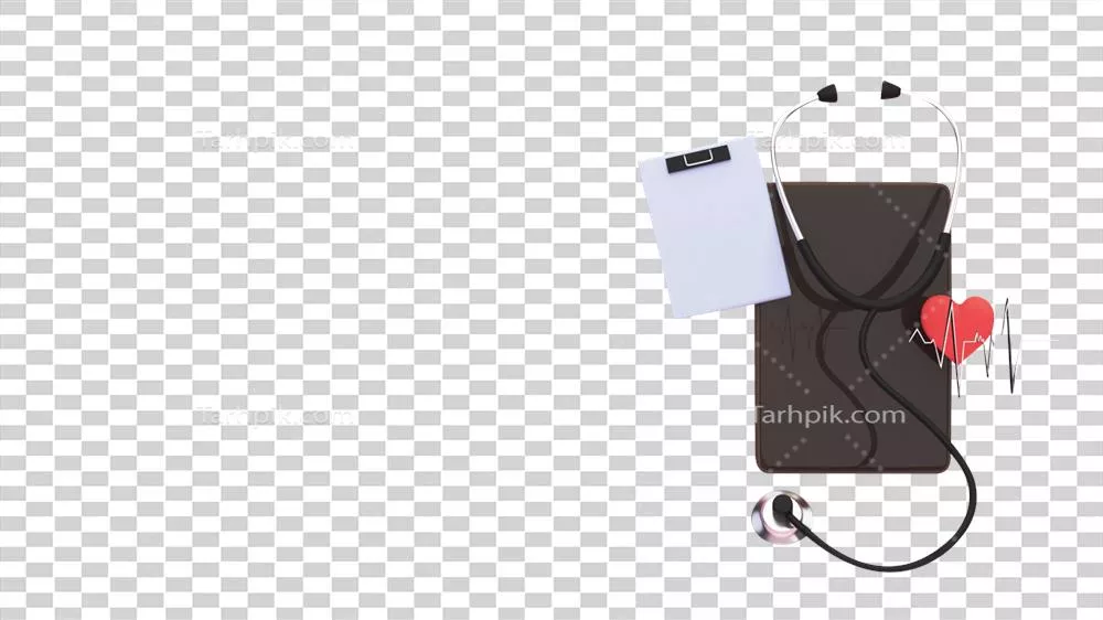طراحی سه‌بعدی گوشی پزشکی، تبلت، ضربان قلب و داروها با فضای مناسب برای پیام شما در مفهوم سلامتی یا پزشکی