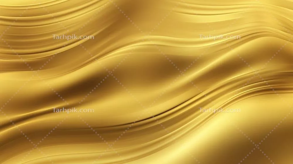 پس‌زمینه امواج طلایی تولید شده با هوش مصنوعی برای طراحی‌های مدرن