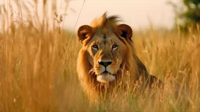 تصویرسازی لئوپارد در علفهای بلند با استفاده از هوش مصنوعی