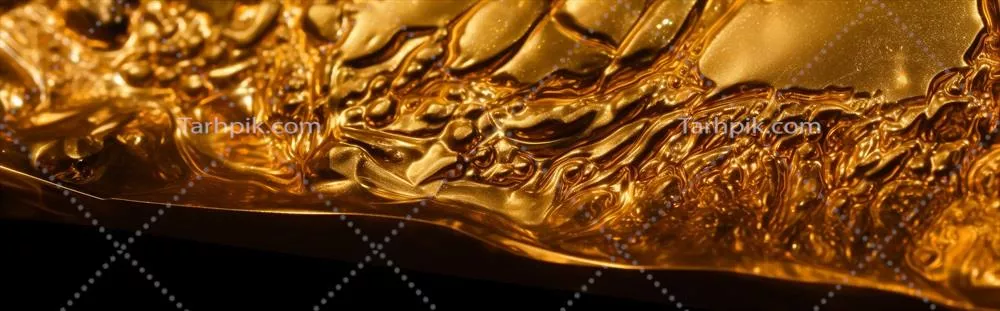 عکاسی کلوزآپ از پسزمینه طلایی با تکنیکهای تولیدی هوش مصنوعی