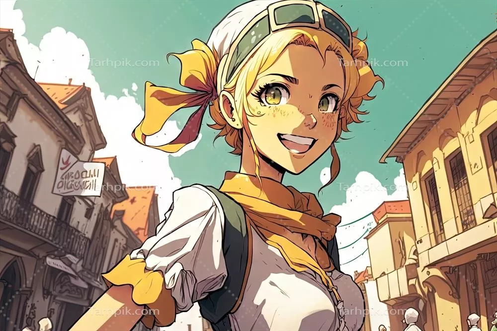 تصویر زیبای دختر انیمه و مانگا در کوالالامپور با هوش مصنوعی