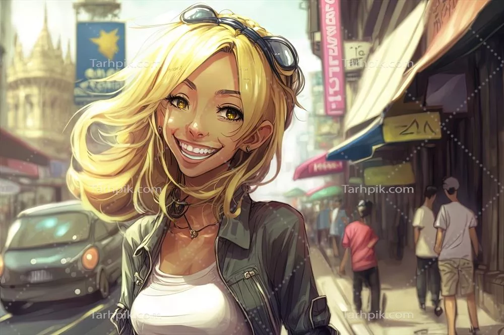 تصویر زیبا از یک دختر انیمه مانگا در کوالالامپور با استفاده از هوش مصنوعی تولیدی