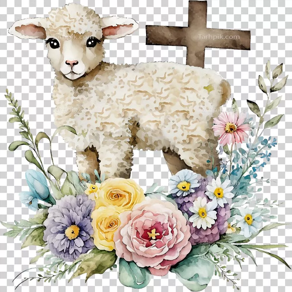 عناصر سنتی عید پاک با تکنیک آبرنگ: زیبایی و رنگهای زنده