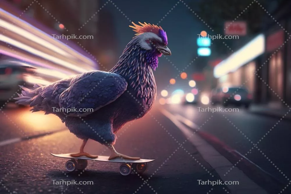 جوجه اسکیتباز: خنکترین پرنده در شهر با خلق و خوی هوش مصنوعی