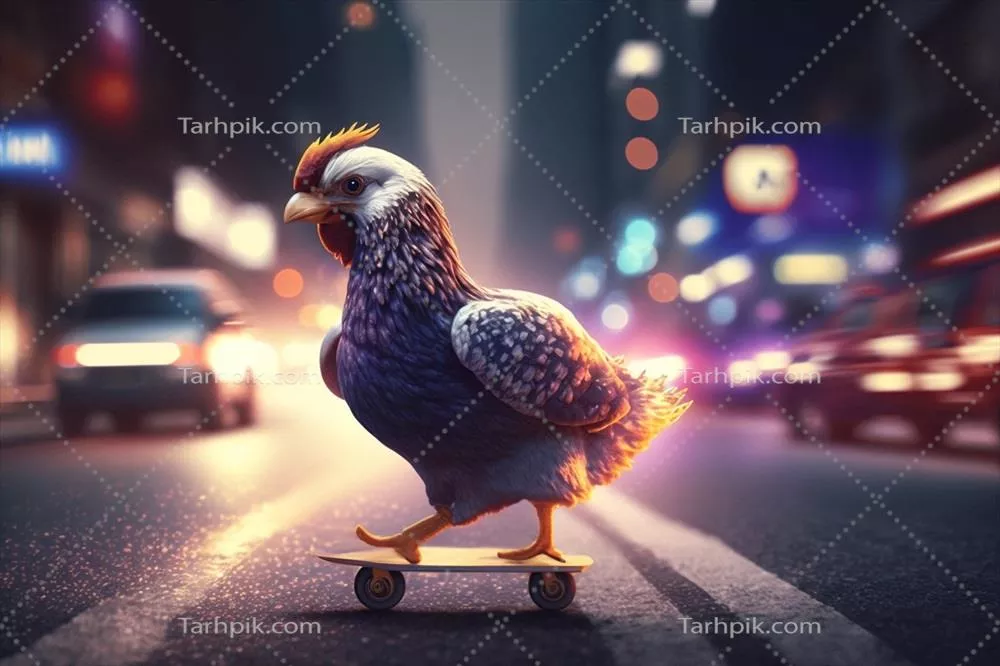 مرغ اسکیت باز: جذابترین پرنده شهر با الهام از هوش مصنوعی