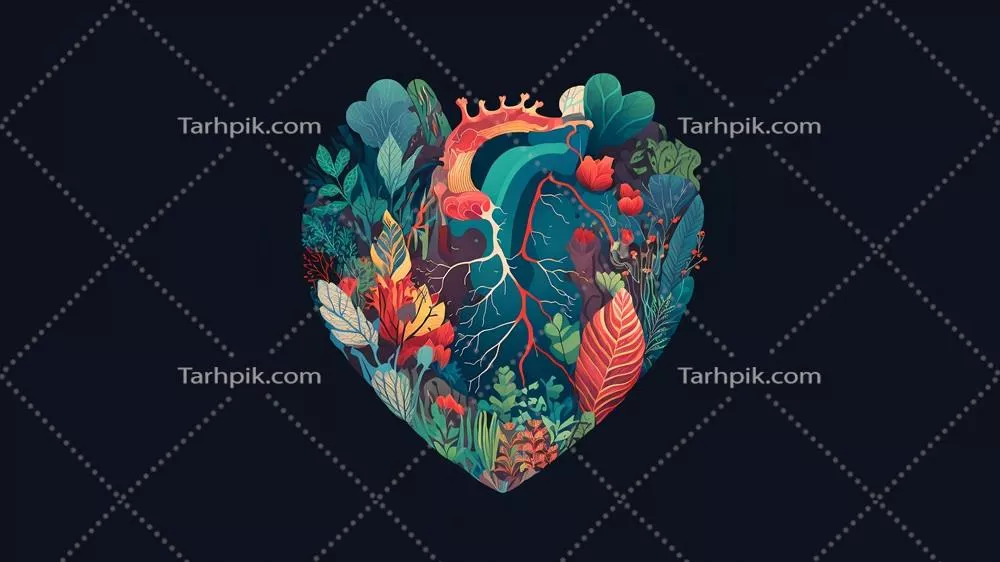 تصویر واقع‌گرایانه از دل طبیعت و جنگل برای مفهوم عشق