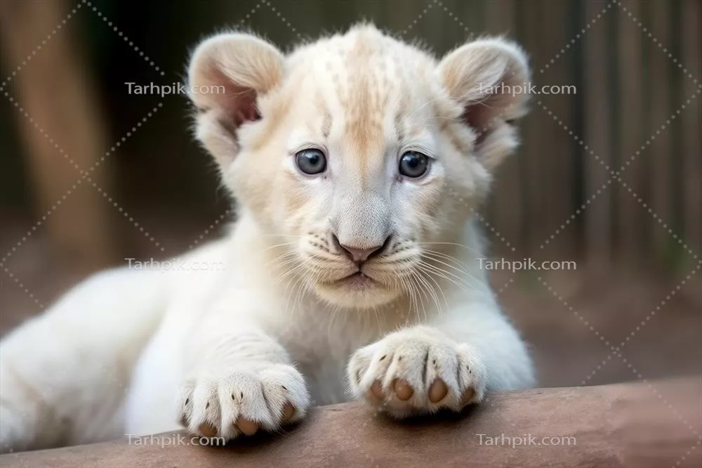 تولید تصویر شیر سفيد زیبا با استفاده از هوش مصنوعی