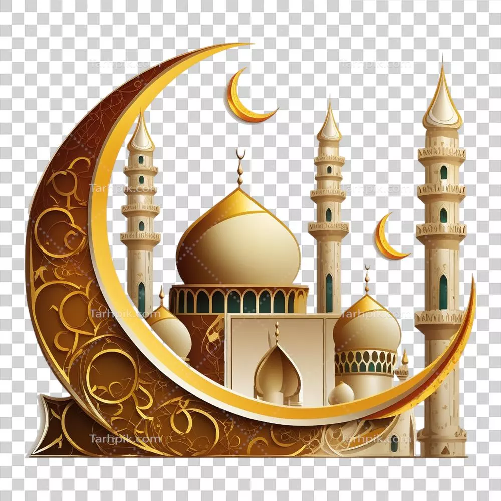 کاردستی لوکس و طلایی اسلامی برای ماه رمضان و برکت رمضان با طراحی هوش مصنوعی