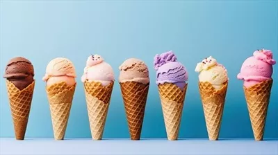 تصویر پس‌زمینه بستنی به‌صورت هوش مصنوعی و تولیدی جذاب