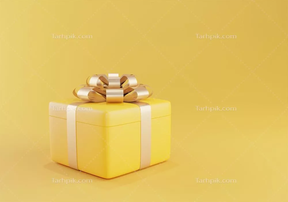 زمینه ای عالی برای کریسمس و سال نو با دو جعبه هدیه ۳ بعدی زیبا