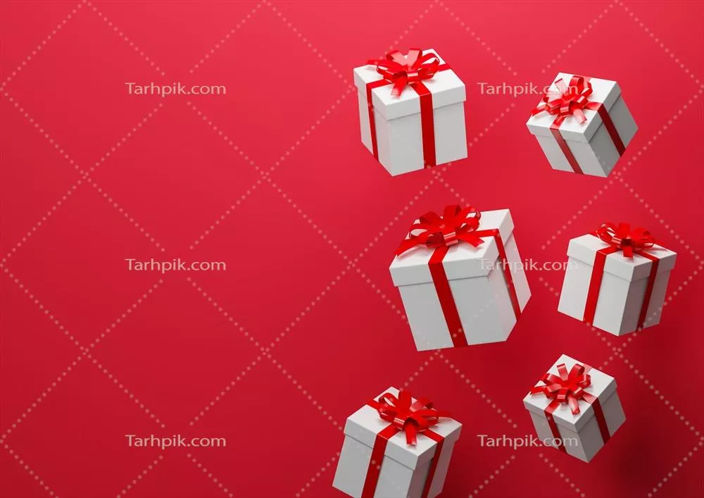 جعبه هدیه سفید با طراحی زیبا و منحصر به فرد