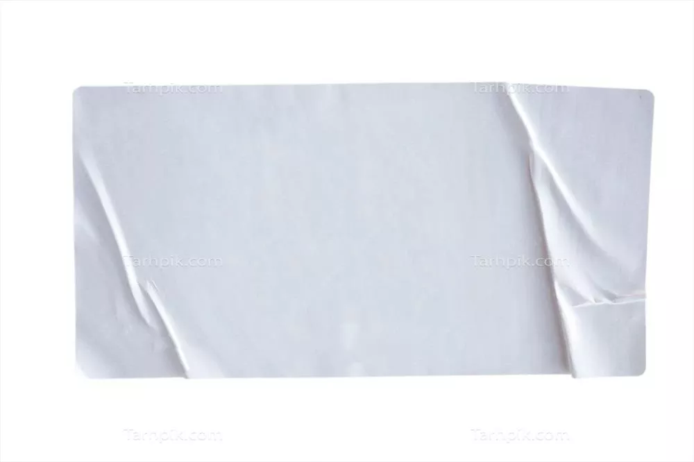 استیکرها و برچسب‌های جدا شده بر روی پس‌زمینه سفید