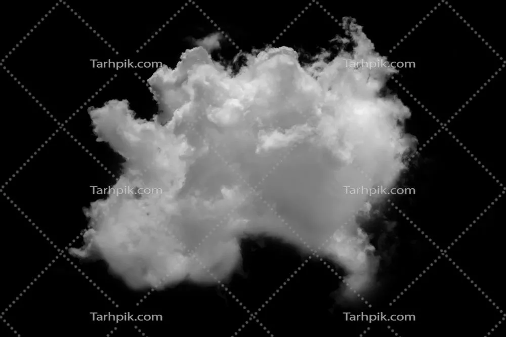 ابرهای سفید بر روی زمینه سیاه: یک تضاد ظریف و هنری