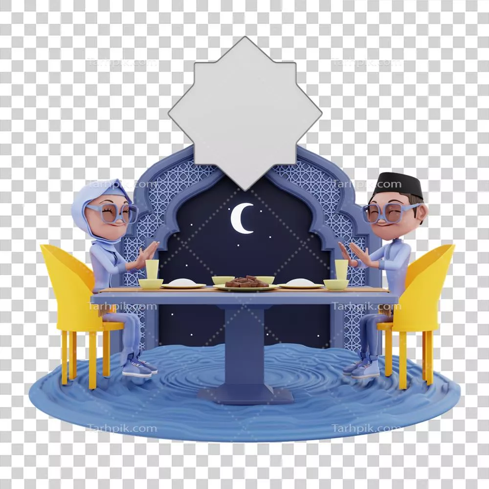 تصویرسازی سه بعدی شخصیت ویژه ماه رمضان با طراحی منحصر به فرد