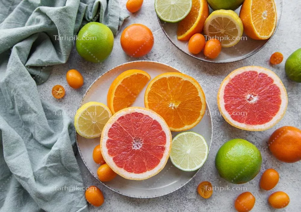 میوههای تازه مرکبات: طعمها و فواید متنوع آنها برای سلامتی