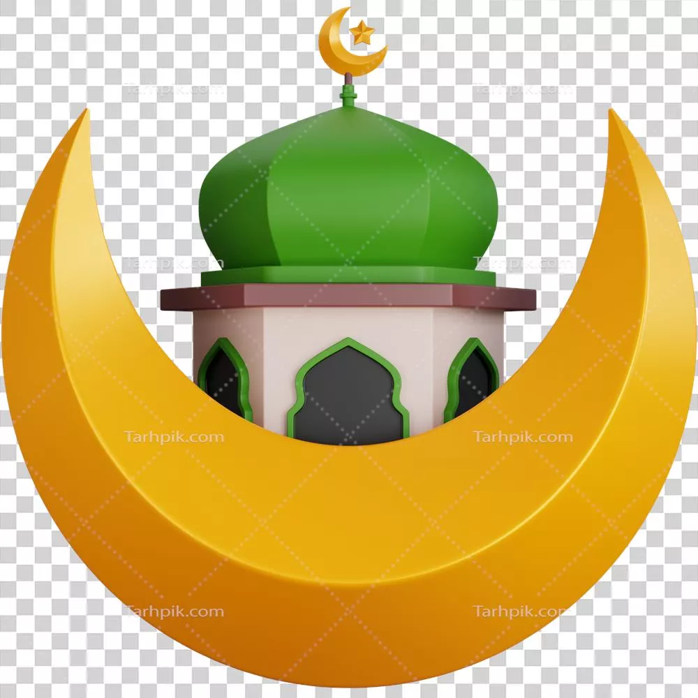 مدلسازی سهبعدی مسجد در پشت ماه به صورت ایزوله شده