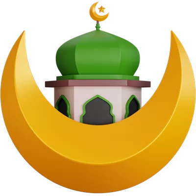 مدلسازی سهبعدی مسجد در پشت ماه به صورت ایزوله شده