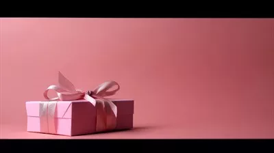 با پس‌زمینه تعطیلات و تصویر جعبه هدیه، طراحی شده با هوش مصنوعی