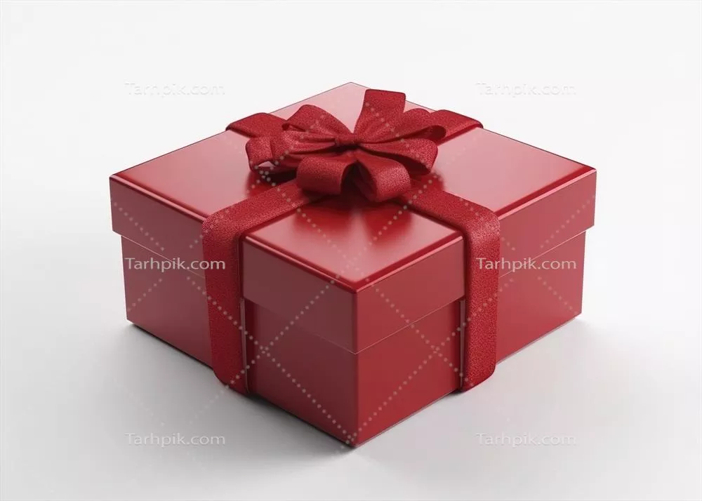 تصویر سهبعدی جعبه کادویی با طراحی ویژه و دقیق
