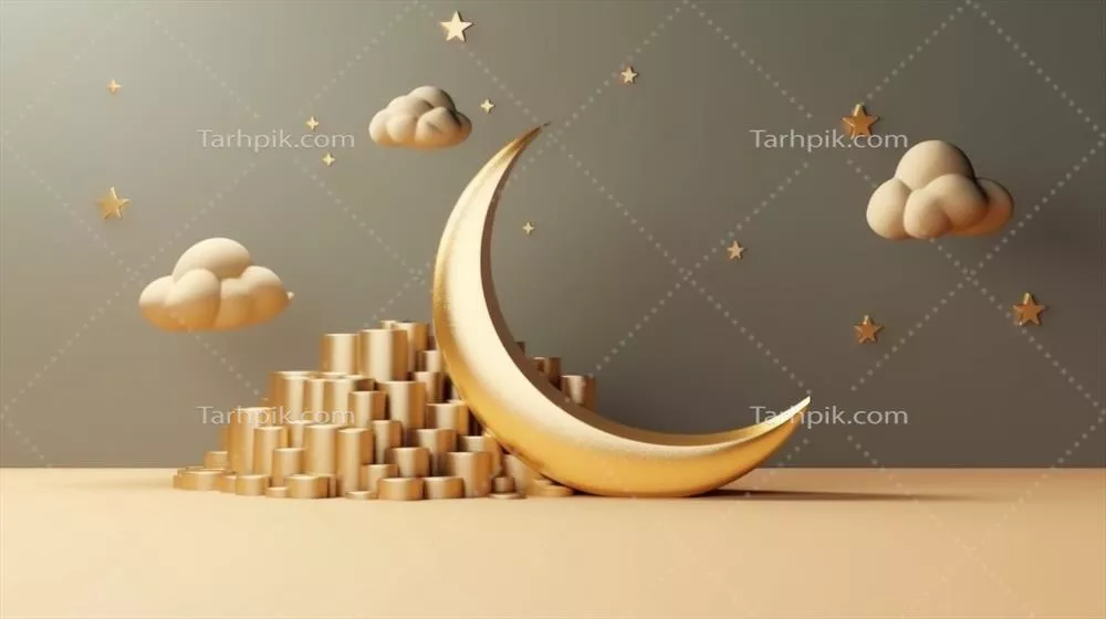 تصویری زنده و هنری از تعطیلات اسلامی با طراحی هوش مصنوعی